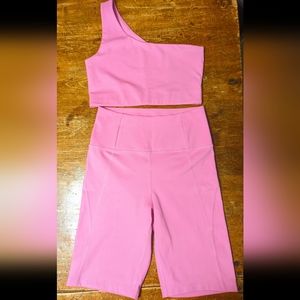 Girlfriend Collective pink set